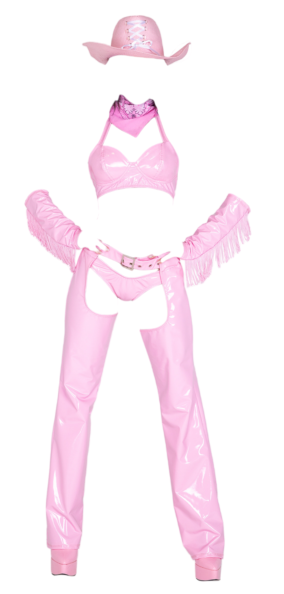 Roma Costume 6 PC Sheriff Shine Cowgirl Pink