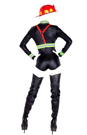 Roma Costume 3 PC Hot Fire Woman Black/Red/Green
