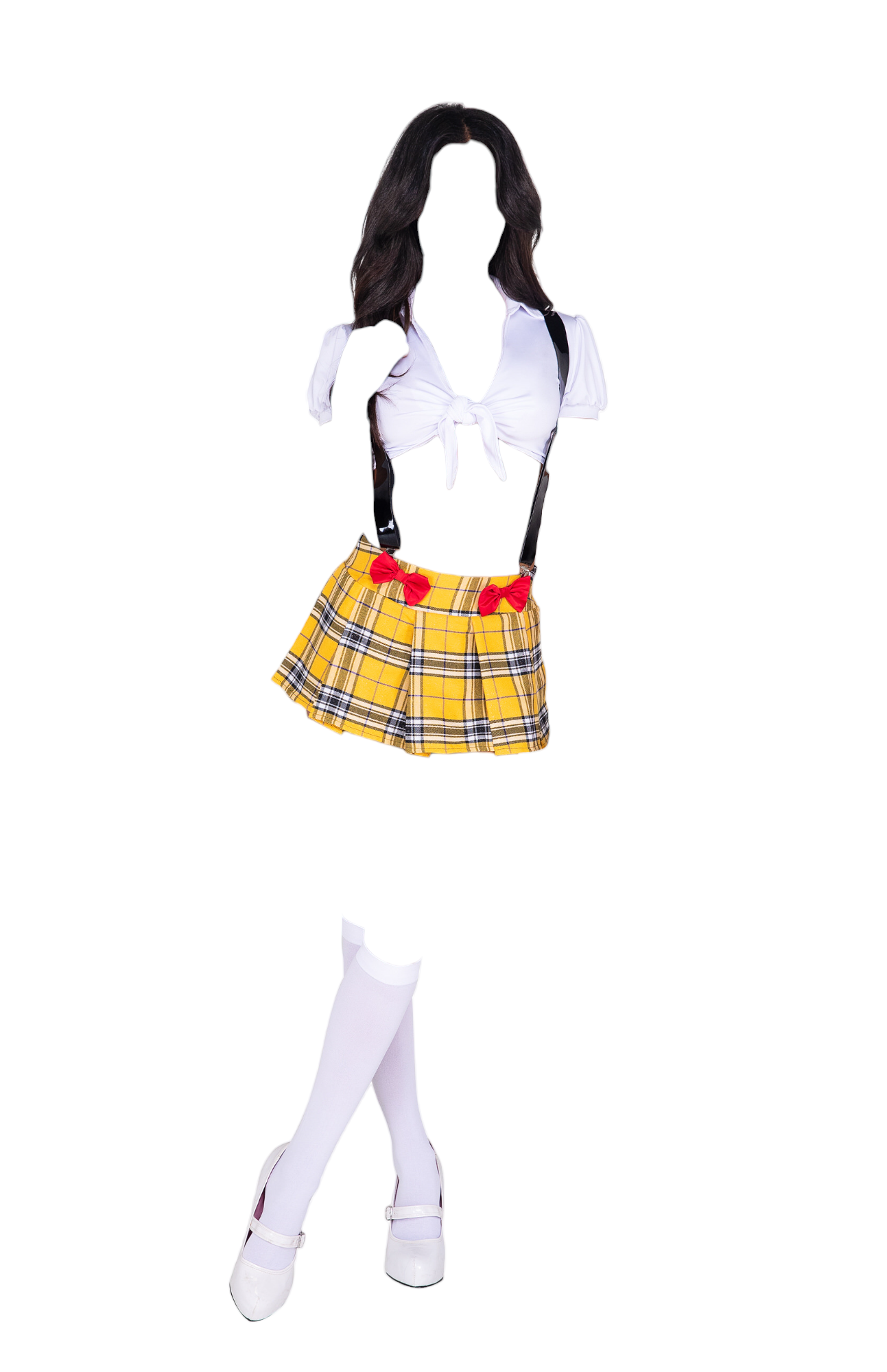 Roma Costume 3 PC Glitzy School Girl Yellow/White/Black