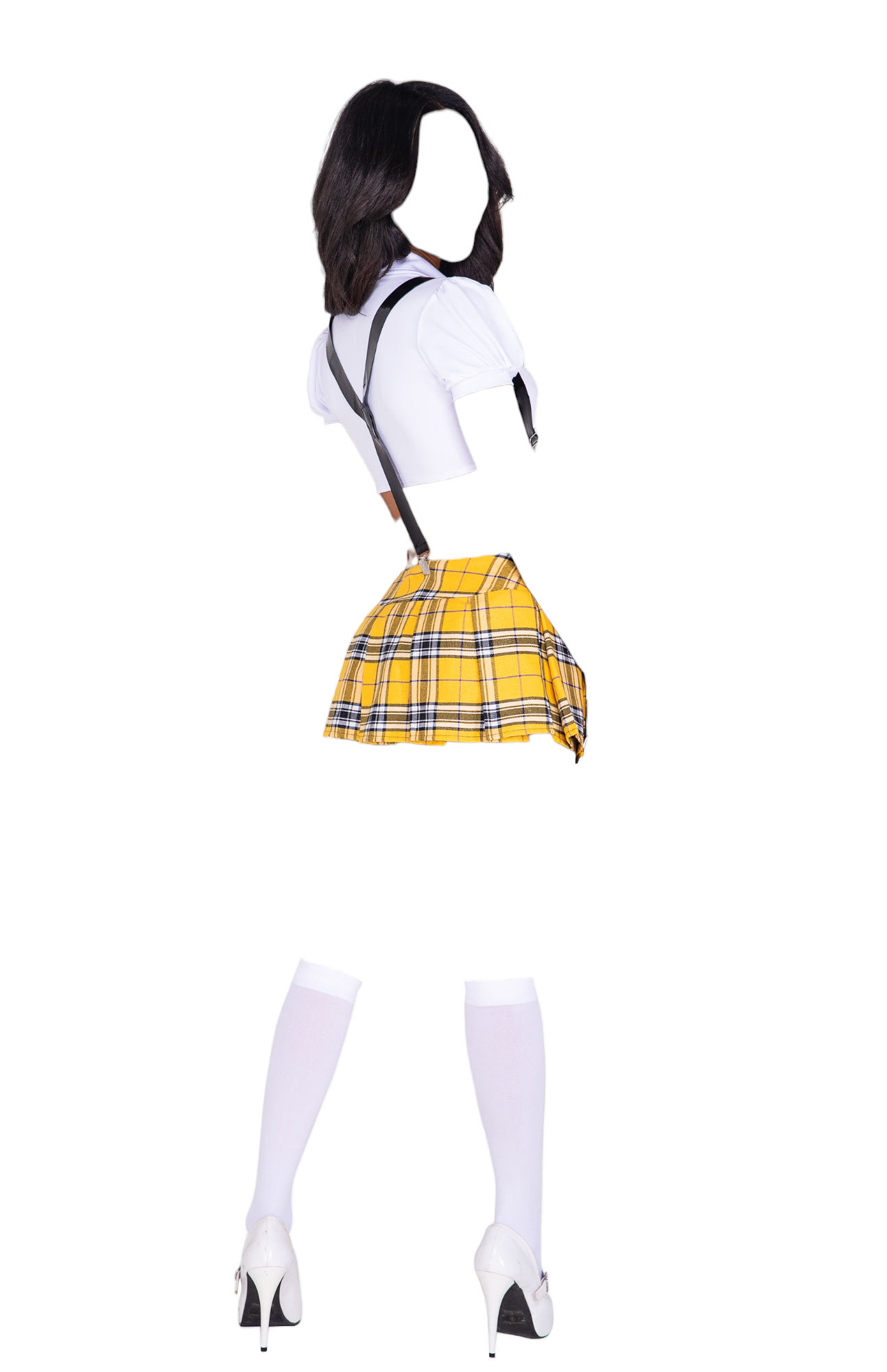 Roma Costume 3 PC Glitzy School Girl Yellow/White/Black
