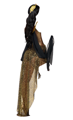 Roma Costume 1 PC Glamorous Goddess Sequin Dress Black/Gold