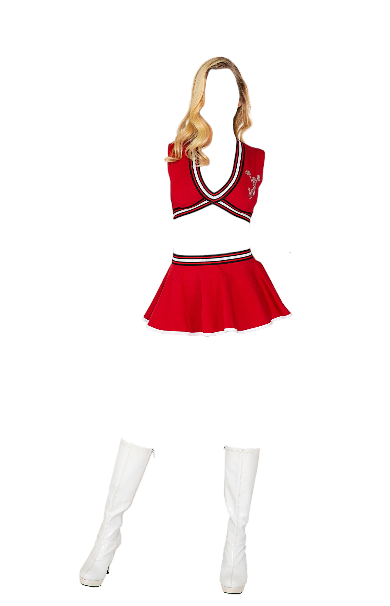 Roma Costume 3 PC School Spirit Cheerleader Red