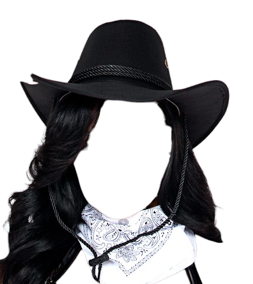 Roma Costume Cowgirl Hat Costume Accessory Black One Size