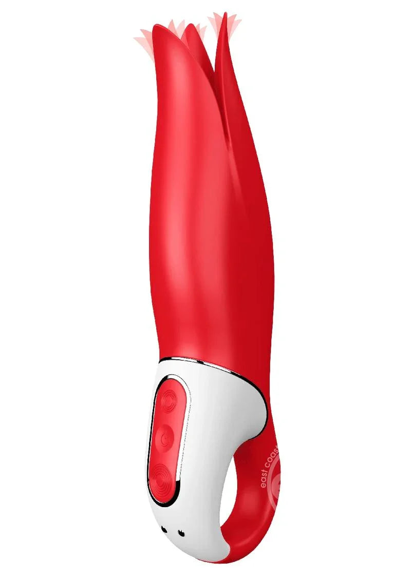 Satisfyer Power Flower Vibrator G-Spot and Clitoris Stimulator Waterproof Red