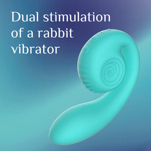 Snail Vibe Gizi Dual Motor Clitoral and G Spot Vibrator with Slide'n'Roll Technique