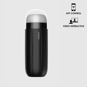 Svakom Sam Neo Silicone App Enabled Rechargeable Stroker Black/White