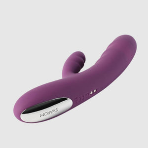 Svakom Avery Silicone Dual Stimulating Thrusting Rabbit Vibrator Violet
