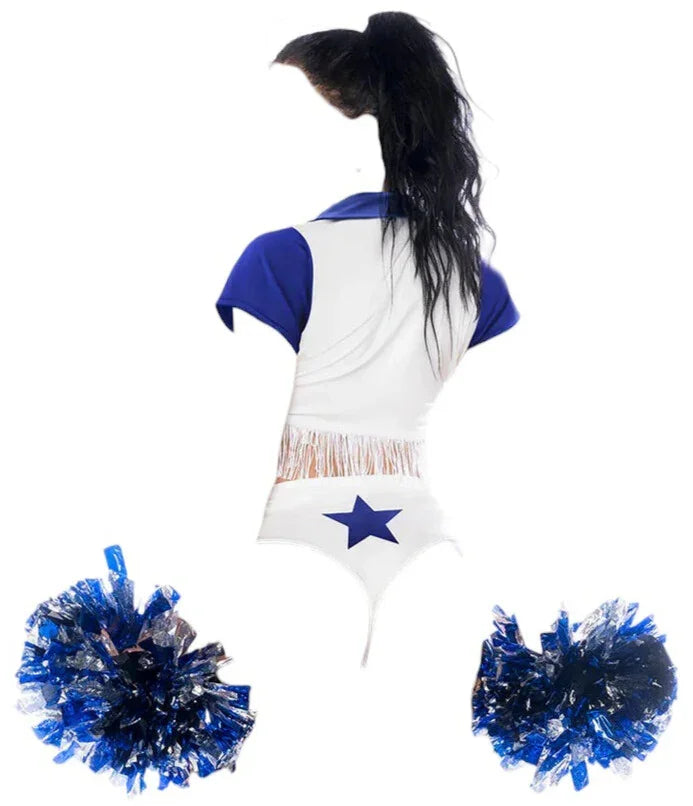 Mapale 2 pc Cheerleader Costume Blue/White