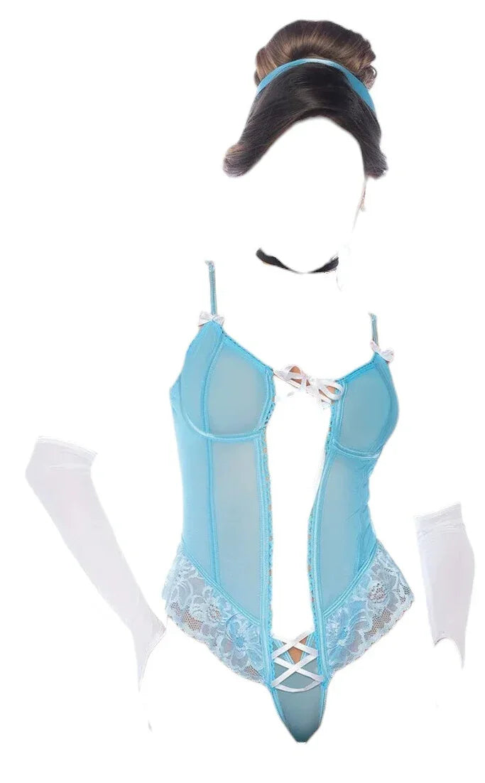 Mapale 5 pc Midnight Curfew Fantasy Princess Costume Light Blue