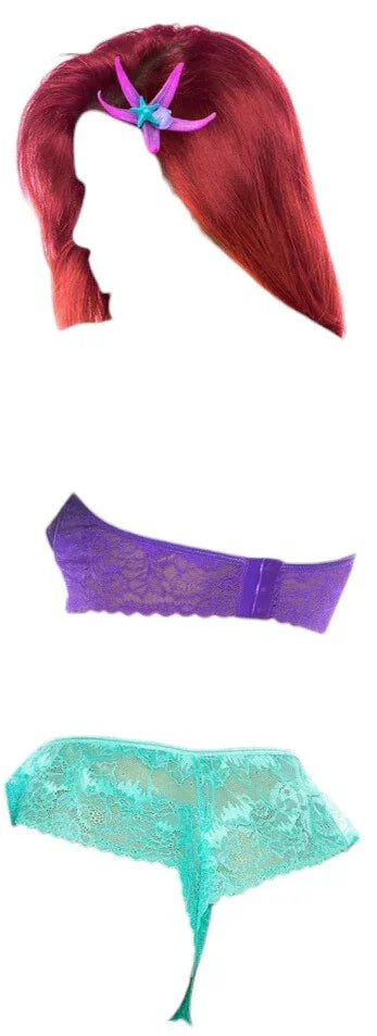 Mapale 2 pc Underwater Fantasy Princess Costume Light Blue/Purple