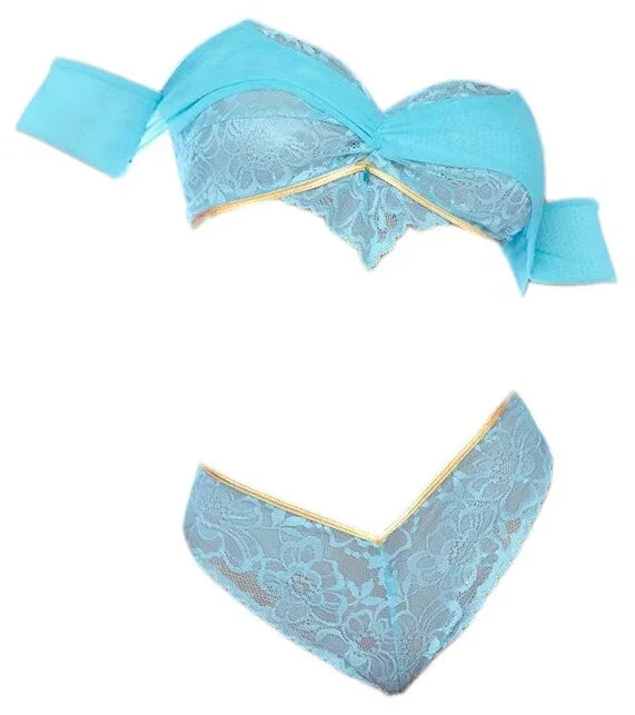 Mapale 2 pc Arabian Night Fantasy Princess Costume Light Blue
