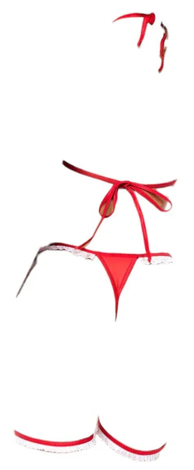 Mapale 2 pc Sexy Valentine Love Letter Costume Red/White
