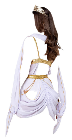 Roma Costume 3 PC Sultry Queen Costume White/Gold