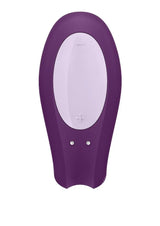 Satisfyer Double Joy Rechargeable Silicone Couples App Enabled Dual Stimulating Vibrator