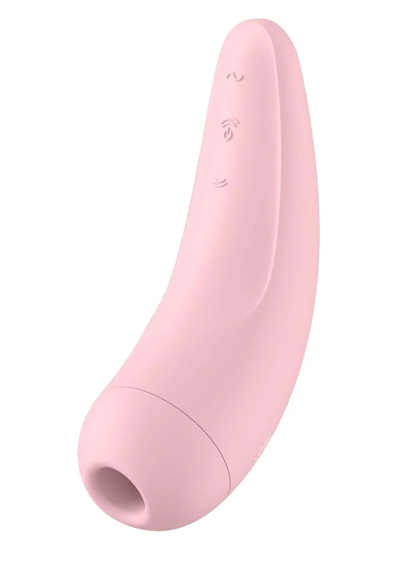 Satisfyer Curvy 2+ 2-N-1 Rechargeable Silicone Clitoral Stimulator with Air Pulse Technology