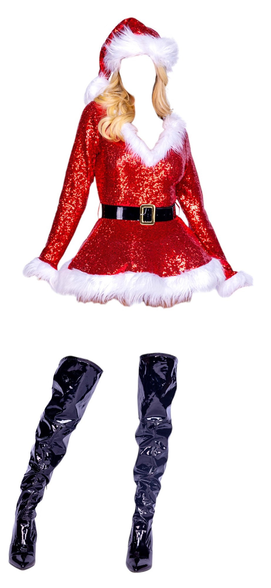 Roma Costume 2 PC Holiday Vixen Red/White