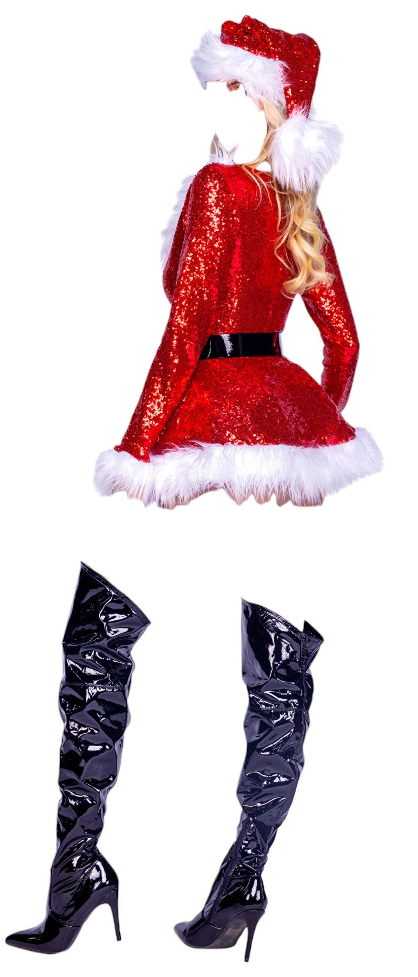 Roma Costume 2 PC Holiday Vixen Red/White