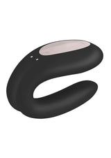 Satisfyer Double Joy Rechargeable Silicone Couples App Enabled Dual Stimulating Vibrator
