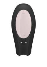 Satisfyer Double Joy Rechargeable Silicone Couples App Enabled Dual Stimulating Vibrator
