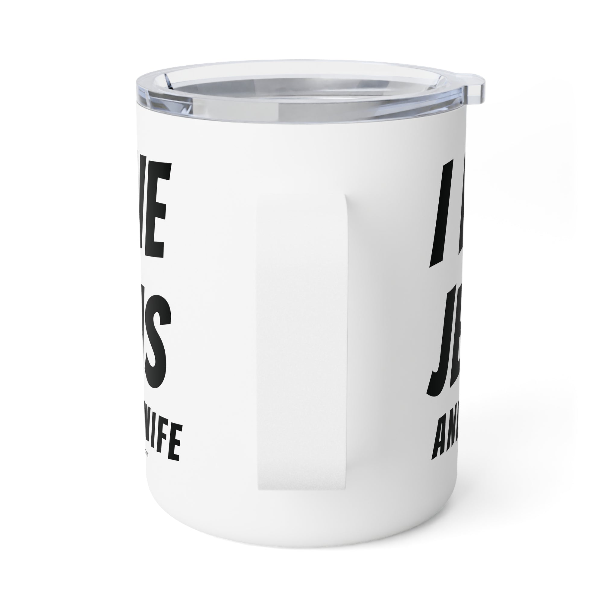 Christian Marriage Message for Husbands on a Insulated Coffee Mug