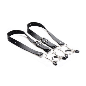 Master Series Spread Labia Spreader Straps With Clamps