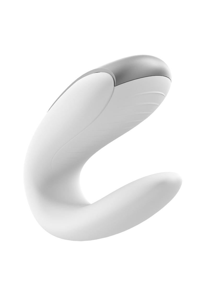 Satisfyer Double Fun Silicone Rechargeable App Enabled Couples Dual Vibrator with Remote Control