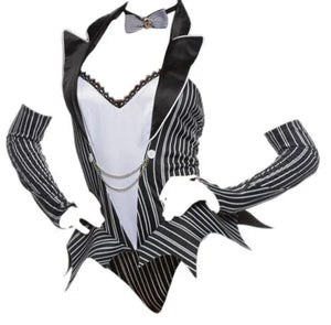 Roma Costume 3 PC Halloween Town Babe Black/White