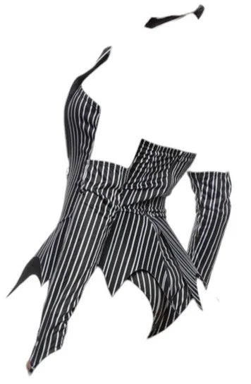 Roma Costume 3 PC Halloween Town Babe Black/White