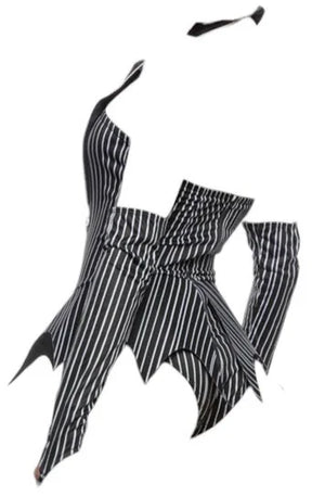 Roma Costume 3 PC Halloween Town Babe Black/White