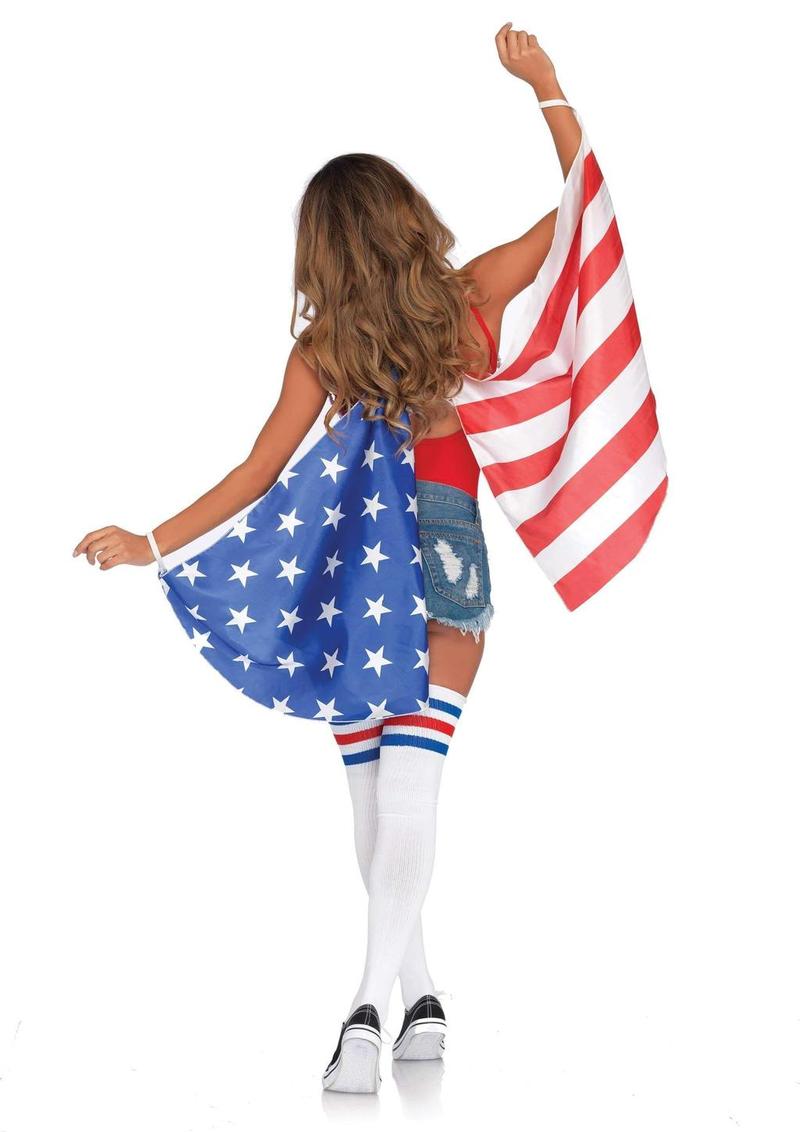 Leg Avenue Stars & Stripes Wings Red/White/Blue One Size