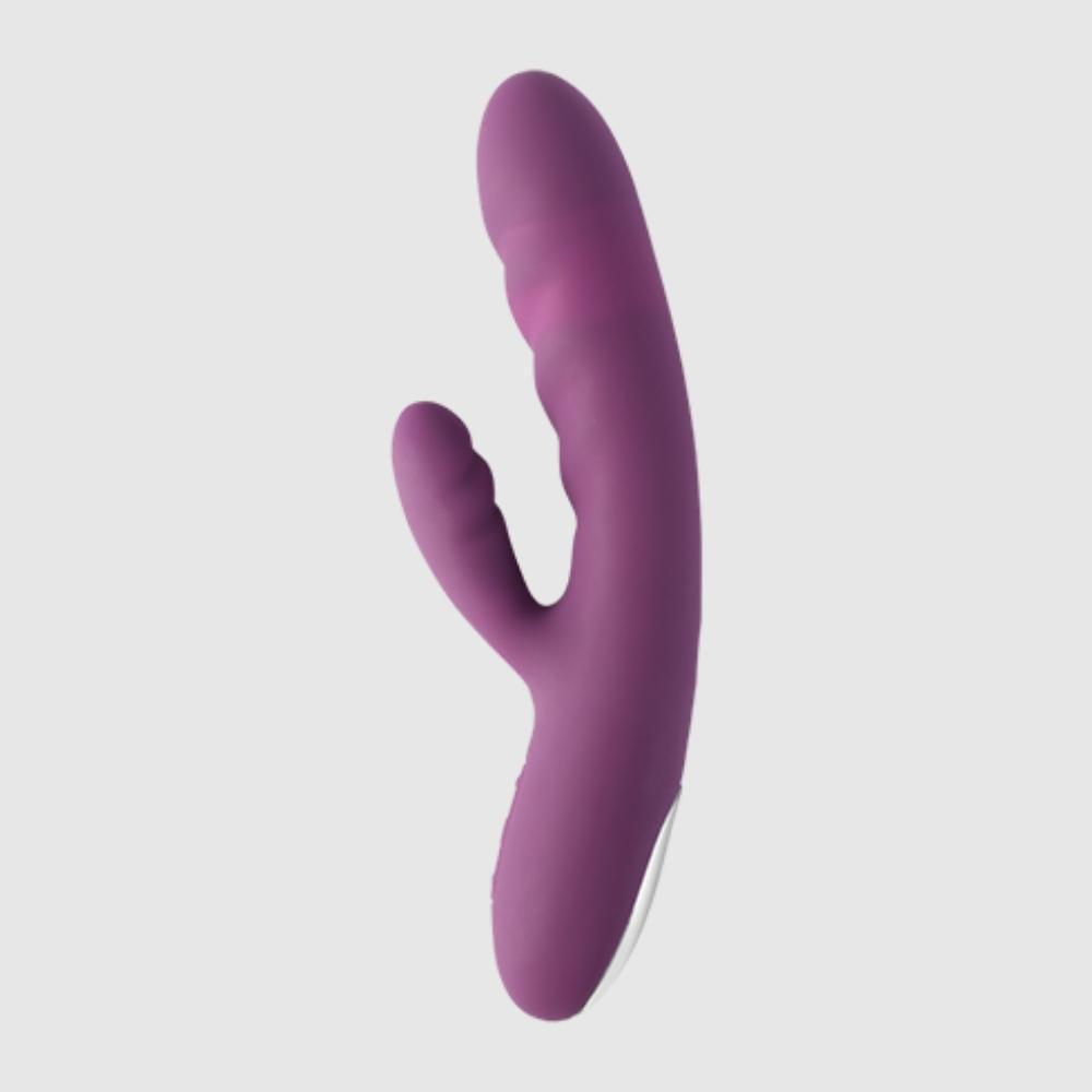 Svakom Avery Silicone Dual Stimulating Thrusting Rabbit Vibrator Violet