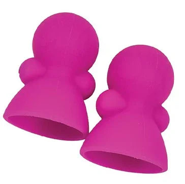 Seduce Me Vibrating Nipple Suckers Pink