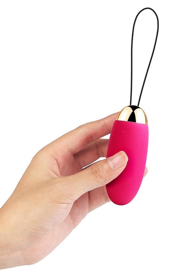 Svakom Elva Remote Control Wearable Bullet Vibrator Plum Red/Gold