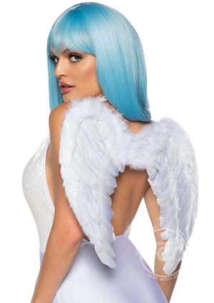 Leg Avenue Marabou Feather Trim Wings White One Size