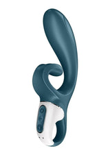 Satisfyer Hug Me Rechargeable Silicone Rabbit Vibrator with Clitoral Stimulation