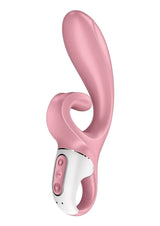 Satisfyer Hug Me Rechargeable Silicone Rabbit Vibrator with Clitoral Stimulation