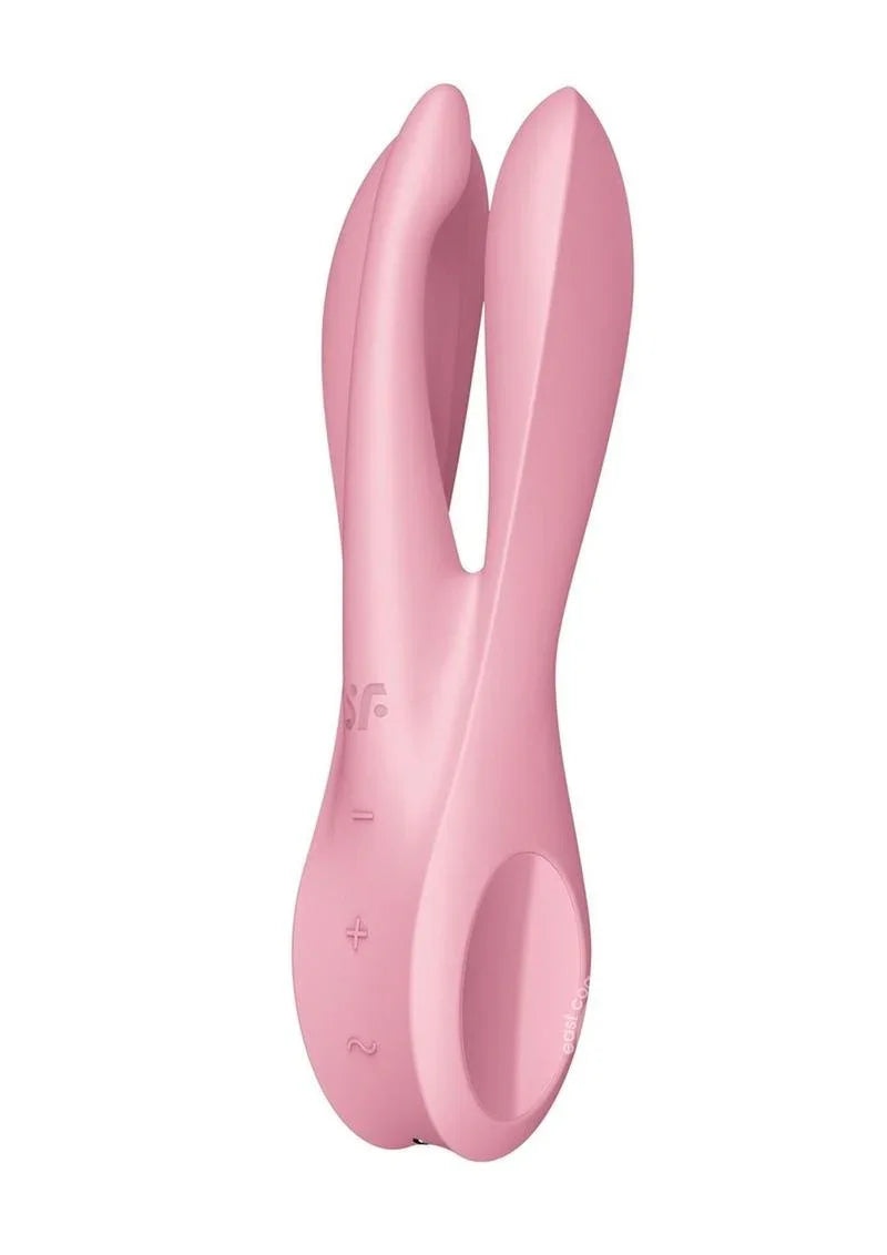 Satisfyer Threesome 1 Rechargeable 3 Motor Lay On Clitoral Vibrator