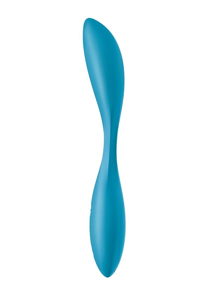 Satisfyer G-Spot Flex 1 Rechargeable Silicone Classic and Rabbit Style Vibrator Petrol