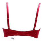 Escante Mix & Match Underwire Cup Bra with Boning & Hook-n-Eye Closure Red