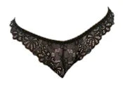 Escante Mix & Match Lace Tanga Panty Black