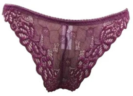 Escante Mix & Match Lace Tanga Panty Burgundy