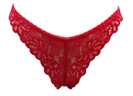 Escante Mix & Match Lace Tanga Panty Red