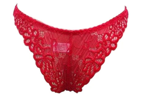 Escante Mix & Match Lace Tanga Panty Red