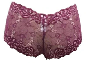 Escante Mix & Match Lace Boy Short Burgundy