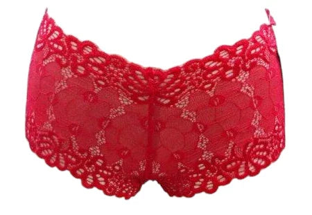 Escante Mix & Match Lace Boy Short Red