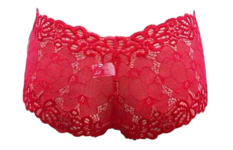 Escante Mix & Match Lace Boy Short Red