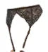 Escante Mix & Match Lace Boning Garter Belt Black