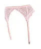 Escante Mix & Match Lace Boning Garter Belt Pink