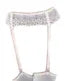 Escante Mix & Match Classic Lace Garter Belt with Hook-N-Eye Back White