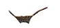Escante Mix & Match Lace Open Crotch G-String with Slider Sizers Black